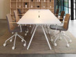 Table de réunion scandinave modèle Camelot 6250. 4 tailles disponibles. De 200 cm à 590 cm