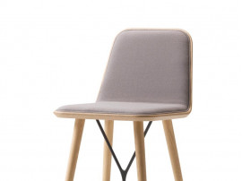 Tabouret de bar scandinave modèle Spine 1731 avec dossier. 68 cm ou 74 cm 