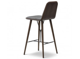 Tabouret de bar scandinave modèle Spine 1731 avec dossier. 68 cm ou 74 cm 