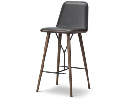 Tabouret de bar scandinave modèle Spine 1731 avec dossier. 68 cm ou 74 cm 