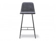Spine bar stool 1931 with backrest. Metal base. 68 cm ou 74 cm