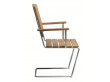 A2 outdoor armchair galvanized steel base. 