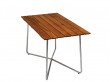 Outdoor table B25A 120 cm. Galvanized steel base. 