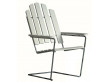 A3 outdoor armchair galvanized steel base. 