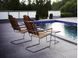 A3 outdoor armchair galvanized steel base. 