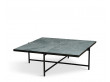 Carrare marble coffee table 90 cm. Black frame. 