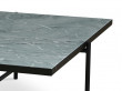 Carrare marble coffee table 90 cm. Black frame. 