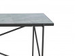 Carrare marble dining table 185 cm. Black frame. 