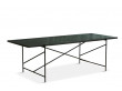 Carrare marble dining table 230 cm. Black frame. 