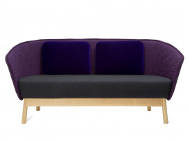 Aura Wood Sofa. 2 seats