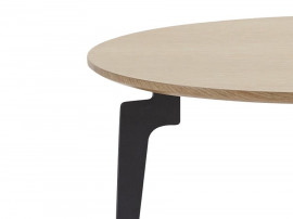 Table basse scandinave modèle Ballerup Wood Ø 70 cm
