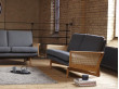 Canapé scandinave modèle Hanne, Cannage. 2 places  