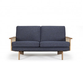 Canapé scandinave modèle Hanne, Cannage. 2 places  
