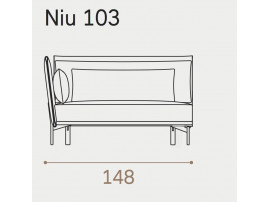 Scandinavian modular sofa model Niu. 3 elements. 