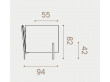 Scandinavian modular sofa model Niu. 3 elements. 