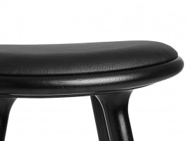 Low Stool. 47 cm. Black stained beech 