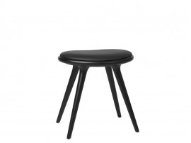 Tabouret scandinave  47 cm. Hêtre teinté noir mat. 