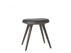 Low Stool. 47 cm. Dark stained beech 
