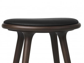 High Stool. 69 cm or 74 cm. Dark stained beech 