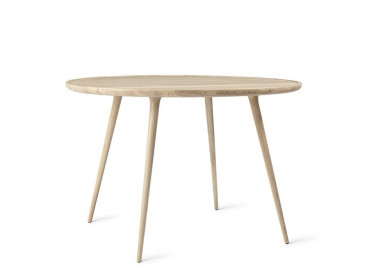 Table de repas scandinave modèle Accent chêne. Ø 110 cm. 4 pers.