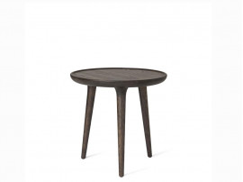 Table d'appoint scandinave modèle Accent chêne foncé.  Ø 45 cm, 2 tailles