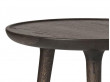 Table d'appoint scandinave modèle Accent chêne foncé.  Ø 45 cm, 2 tailles