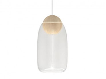 Liuku Ball Pendant. Transparentglass shade. 