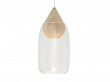 Liuku Drop Pendant. Transparentglass shade. 