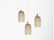 Liuku Drop Pendant. Smoked glass shade. 