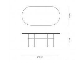 Snaregade Dining Table. Oval shape. 8-10 seats. 