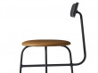 Chaise de bar scandinave modèle Afteroom. Cuir. 63 cm ou 73 cm