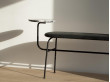 Banc scandinave modèle Afteroom. Cuir noir