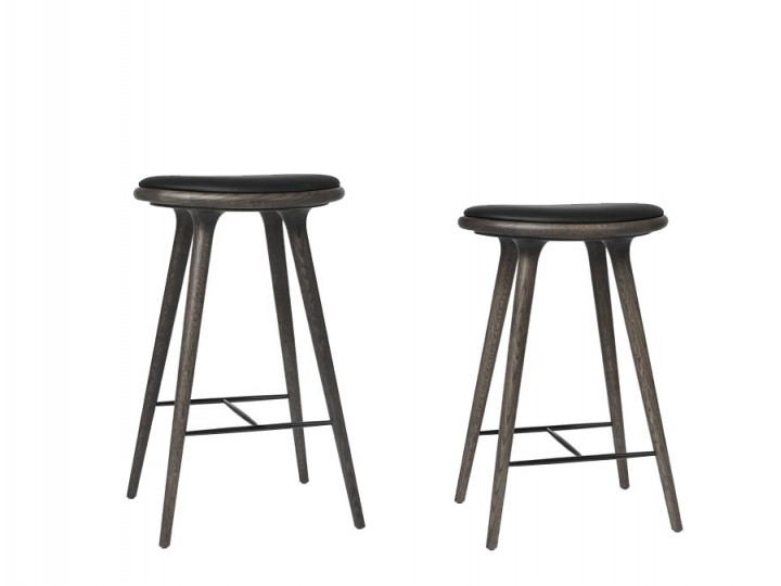 High Stool. 69 cm or 74 cm. Sirka grey stained  oak.  