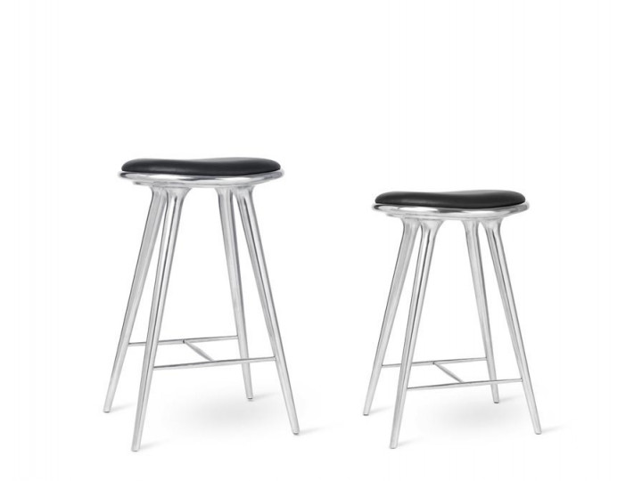 Tabouret scandinave. 69 cm ou 74 cm. . Aluminium recyclé.  