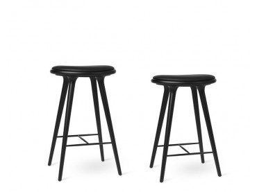 High Stool. 69 cm or 74 cm. Black stained beech 