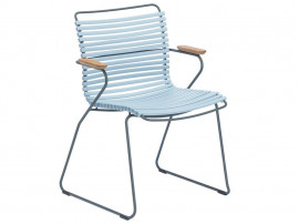 Chaise d'exterieur scandinave modèle CLICK avec accoudoirs 17 coloris