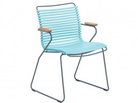 Chaise d'exterieur scandinave modèle CLICK avec accoudoirs 17 coloris