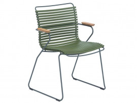 Chaise d'exterieur scandinave modèle CLICK avec accoudoirs 17 coloris