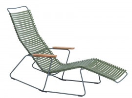 Chaise longue à bascule d'exterieur scandinave modèle CLICK 17 coloris