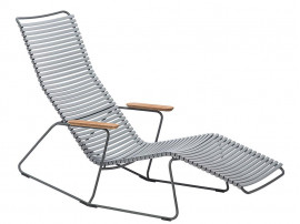 Chaise longue à bascule d'exterieur scandinave modèle CLICK 17 coloris