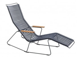 Chaise longue à bascule d'exterieur scandinave modèle CLICK 17 coloris