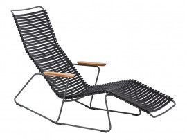 Chaise longue à bascule d'exterieur scandinave modèle CLICK 17 coloris