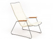 CLICK outdoor lounge chair with armrests