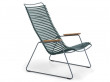 CLICK outdoor lounge chair with armrests