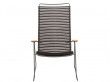 CLICK outdoor lounge chair with armrests