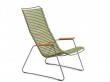 CLICK outdoor lounge chair with armrests