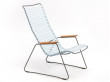 CLICK outdoor lounge chair with armrests