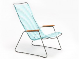 CLICK outdoor lounge chair with armrests