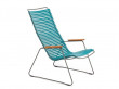 CLICK outdoor lounge chair with armrests