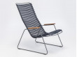 CLICK outdoor lounge chair with armrests